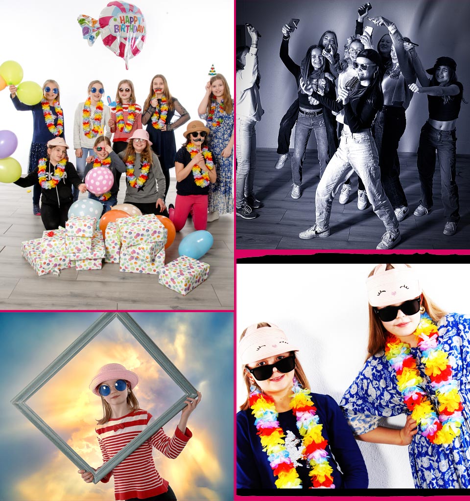 Kindergeburtstag im Fotostudio